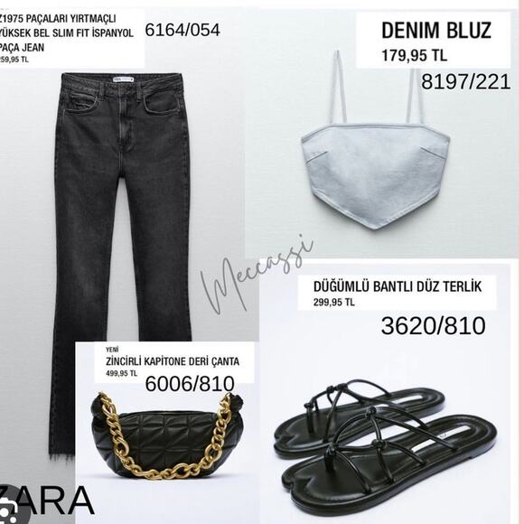 ZARA Light Denim Crop Top Bustier Side Zip Straps Size Small - Picture 4 of 4